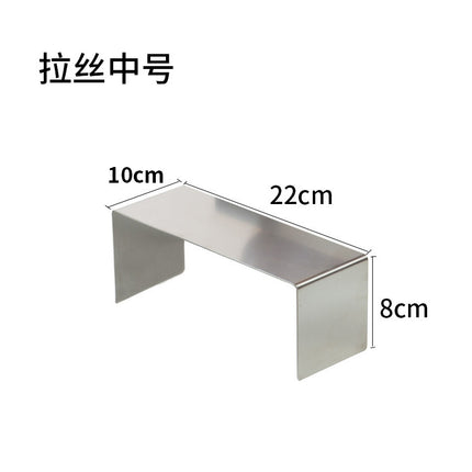 Factory direct supply stainless steel shoe rack shoe bag display shelf window shoe bag high and low display rack jewelry bracket
