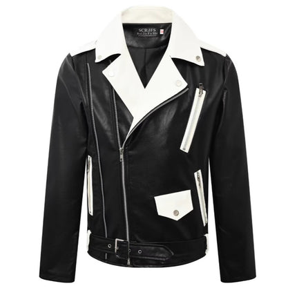 2025 Men's Tops Spring and Autumn Fashion Easiest for Match Leather Tops Men's Thin Men's Leather Tops Top Casual Tops