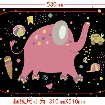 Car Sunshade Black Mesh Electrostatic Film Cartoon Sunshade Curtain Temu Cross-Border Exclusive Summer Electrostatic Sticker