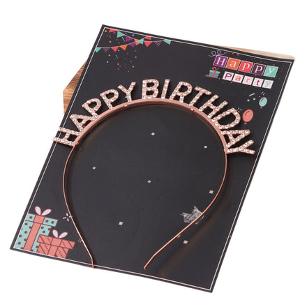 Decorations Iron Hair Hoop Ornaments Headband Cake Decoration Happy Birthday Letter Party Birthday Headband Halloween