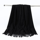black / Aa wool 330g (200*70cm)
