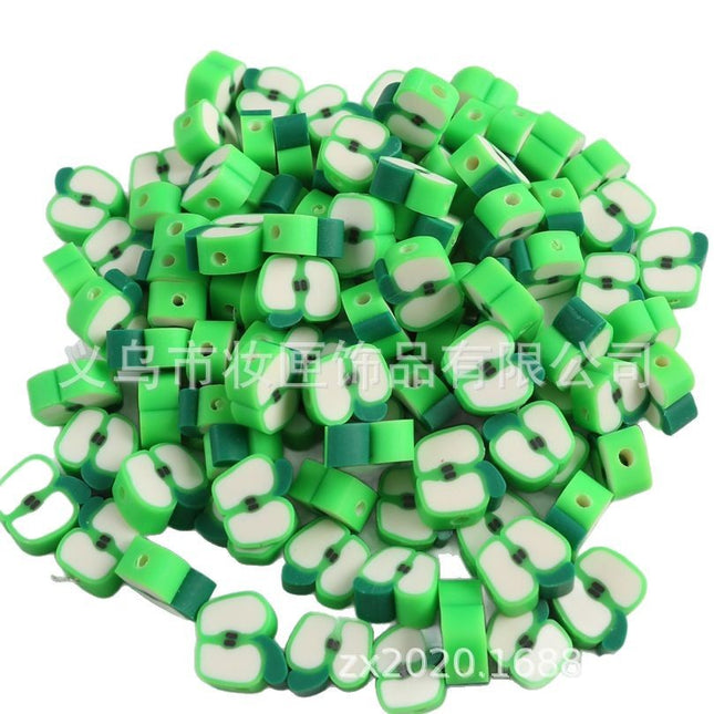 100 a pack of cross-border fruit soft pottery loose beads clay beads diy Amazon material bag accessories mobile phone