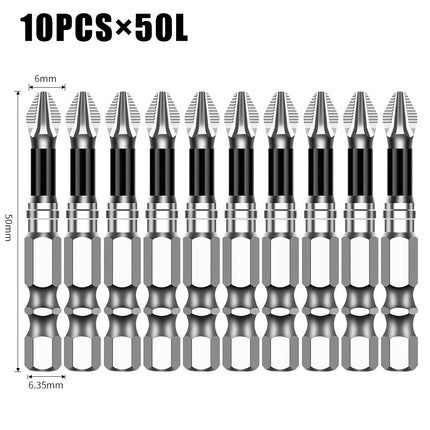 K5 Anti-Slip Bit S2 Magnetic 5A Black Anti-Slip Cross Bit Hand Electric Drill Electric Screwdriver High Hardness