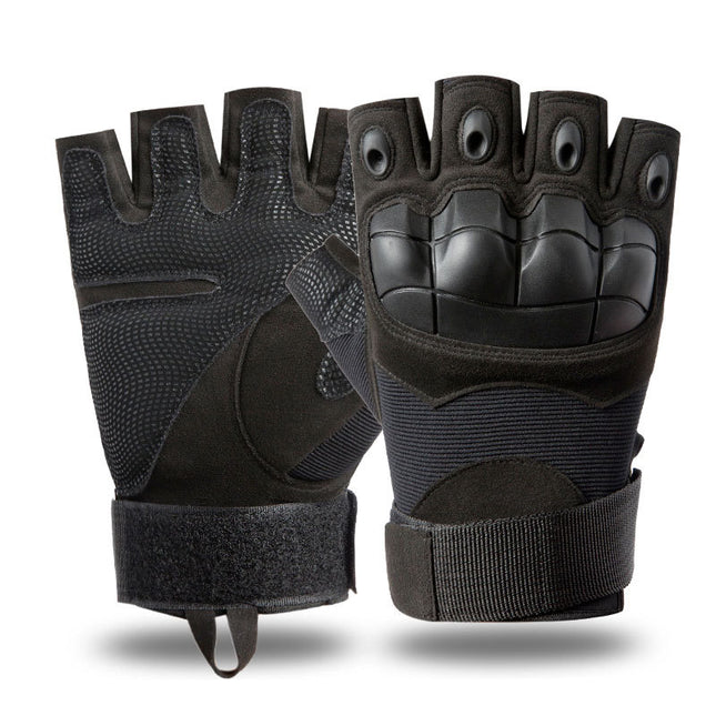 Tactical Gloves for Men, Sports Outdoor Mountaineering Combat Protection, Military Training, Wear-Resistant Cycling Gloves, Half-Finger Cross-Border