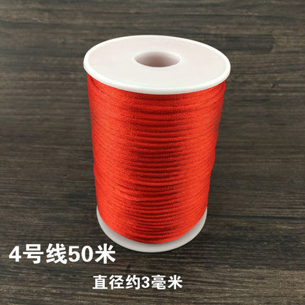 Red braided line diy jewelry accessories Chinese tie line red rope hand rope necklace hand braided material strands