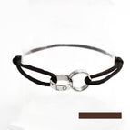 Brown rope + steel color accessories