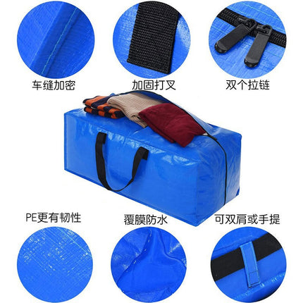 Moving Bag Pp Woven Thickened Moisture-Proof Portable Clothing Organizing Luggage Bag Quilt Storage Bag Multi-Purpose Storage