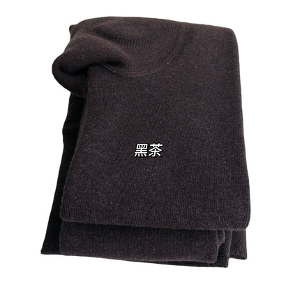 Autumn and Winter Fleece-Lined Thickened 3D Peach Hip High-Waisted Tummy Control Cotton Integrated Leggings Coffee Oatmeal White Footed Tights