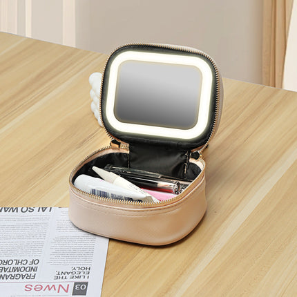 Cosmetic Bag with LED Light Portable small size Cosmetic Case Travel Cosmetic Storage Box
