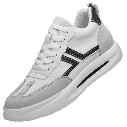Men's Shoes New Elevated 8cm Casual Board Shoes Men's Summer Cloth Ventilated Sports Trendy Shoes Youth Fashion Torre Shoes