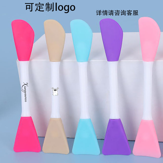 Double-Ended Silicone Mask Brush, Facial Cleansing Massage Brush, Mud Mask Application, Facial Homemade Soft Mask Tool Special Brush