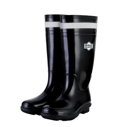 2026 High-Top Men's Waterproof and Non-Slip Industrial Boots with Thick Soles and Reflective Strips, Coal Mine Safety Rain Boots, Wear-Resistant and Durable