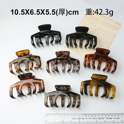 Large Capacity Hair Clip with Pumpkin Paint Finish, Pc Hair Clip with Thickened Material for Thick Hair, Extra Large Shark Clip Hair Accessory