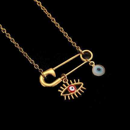 Cross-Border Stainless Steel Necklace Shell Titanium Steel Pendant New Pearl Jewelry Seaside Accessories European and American Non-Fading Jewelry