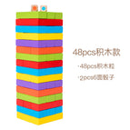 [48 stacked pieces + 2 dice] color
