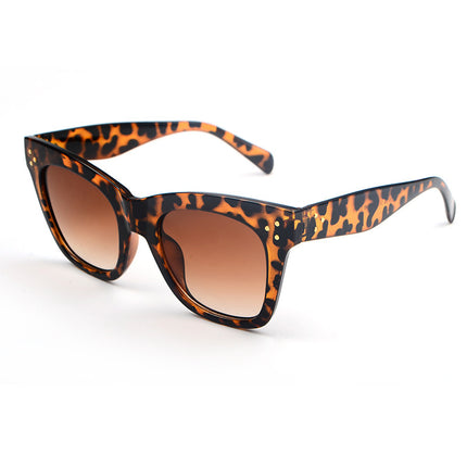 Rain European and American Fashion Large-Frame Sunglasses for Men and Women, Personalized Trendy Sunglasses, Studded Sunglasses 9768