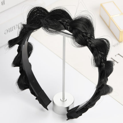 Hair Accessory Fishbone Braid Headband Wig Braided Hair Flower Style Twist Braid Hairband Hair Accessory Hair Tie Handmade