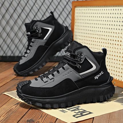 Men's Shoes plus size All-match Mountaineering Non-slip Wear-resistant Outdoor Casual Trendy Shoes Men's Spring Korean-style Autumn Light Torre Shoes