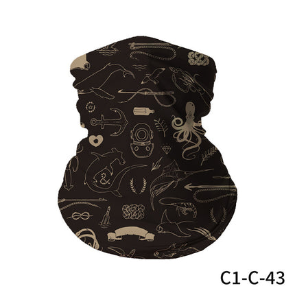 Outdoor Seamless Versatile Magic Headscarf for Men and Women, Cycling Mask, Neck Gaiter, Windproof Neck Scarf, Summer Sun Protection, Quick-Drying