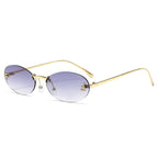 Gold frame faded gray piece