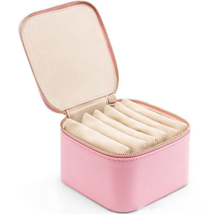 Cross-Border Amazon Internet Celebrity Jewelry Box Portable Travel Packaging Bag Jewelry Storage Box Earrings Earrings Jewelry Box
