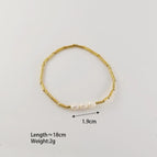 ③white freshwater beads-bracelet