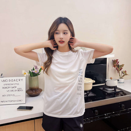 Summer Women's Sports Suit Thin Sweat-Absorbent Quick-Drying Ice Silk Breathable Casual Loose Casual Home Sports Shorts