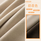 Pure fabric zero cut/meter [no processing] / Chenille bronx--milk tea color