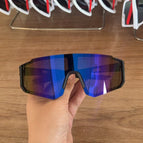 Black frame blue film