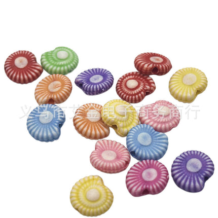 Plastic Washed Marine Series Shell Starfish Small Fish Kids Toy Beaded Bracelet Necklace Beaded Accessories Wholesale