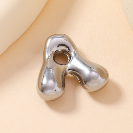 Pendant Single Pendant European and American Fashion Stainless Steel Jewelry Mini Bubble English Letter Pendant DIY Accessories Jewelry