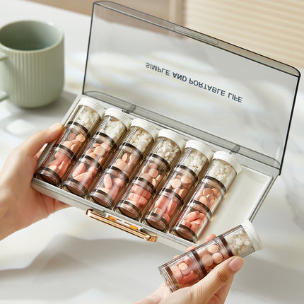 Medicine Box Portable large capacity medicine packing box for seven days a week