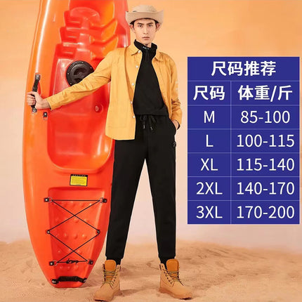 2022 Winter Korean Style New Thickened Thermal Airgel Cyclone Pants, Cold-Resistant Knee Protection Casual Pants, Leg-Lengthening and Slimming Effect