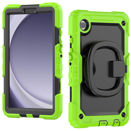 Applicable to Samsung Tab A9 silicone + PC protective case 8.7-inch rotating bracelet X115 multi-functional drop-resistant tablet case