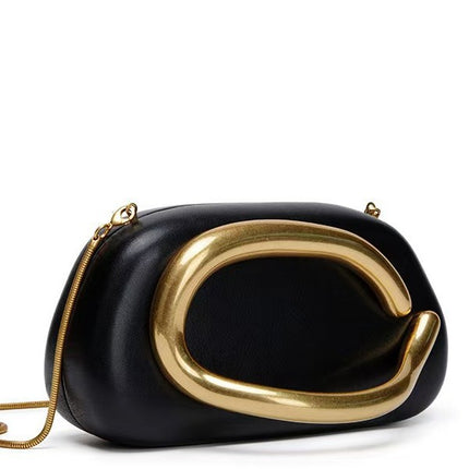 Cross-Border European and American Metal Box Small Square Bag, Versatile for Banquets, Mobile Phone Shoulder Bag, Crossbody Small Bag, Chain Crossbody Bag
