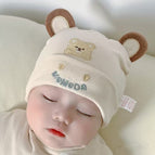 Round-eared bear fetal cap beige / One size fits all (0-12 months)