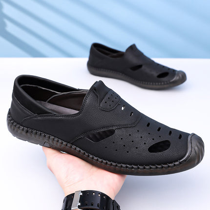 Sandals Men's 2025 New Summer Outer Wear Soft-Soled Sports and Leisure Beach Shoes Men's Clogs Drop Shipping