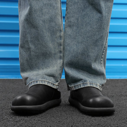 Little Potato Birkenstock Shoes Men's Slip-On Toe-Cap Half Slippers Slip-On Slip-Ons Commuter Retro Large-Toe Mule Shoes