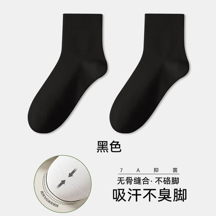 Socks women's spring and autumn cotton socks deodorant cotton socks ladies moon socks autumn and winter black and white sweat-absorbent boneless socks wholesale