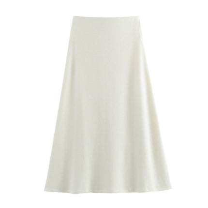 Foreign trade autumn and winter new European and American style knot decoration soft short sleeve top 0858673 Midi skirt 0858674