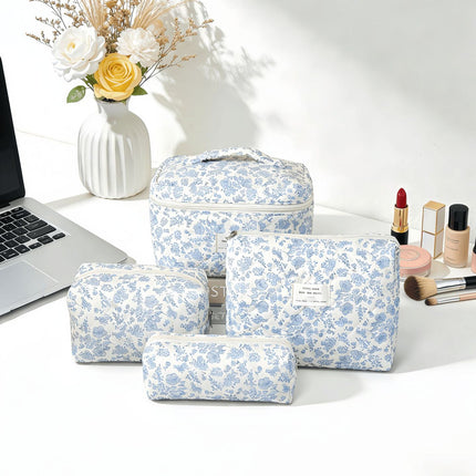 Large-Capacity Partitioned Makeup Bag, High-End Portable Storage Bag, Wholesale in Stock, Exclusively for Cross-Border Sales, Supports Labeling and Dropshipping