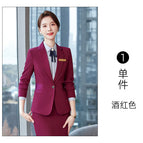 Wine red suit / S