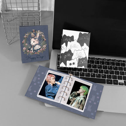 To build the future M5 card book hard case portable loose-leaf storage book cardboard cute girl heart binder case