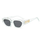 Transparent blue frame gray sheet