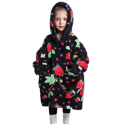 Blanket Hoodie Wearable Blanket Sweatshirt Oversized Warm Pullover Lazy Sweatshirt Small
