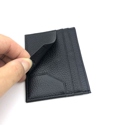 2025 Cross-Border Hot-Selling Ultra-Thin Creative Leather Card Holder Men's Commuter Bag First-Layer Cowhide Women's High-End Card Holder