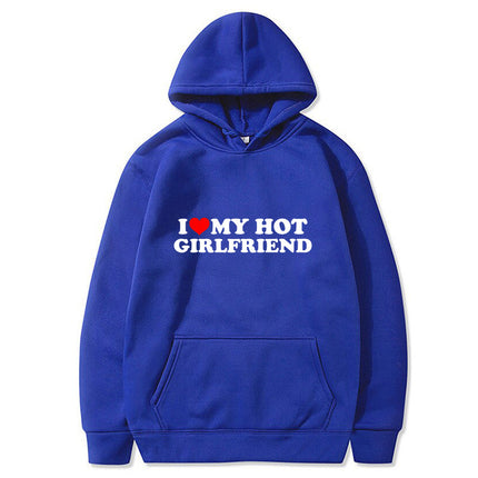 [Cross-border European Code] Divertente stampato I Love My Hot Hoodie