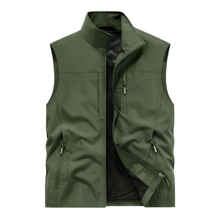 Volunteer Service Vest with Printed Logo, Fishing Outdoor Leisure Clothing, Company Event Advertising Clothing with Printed Text