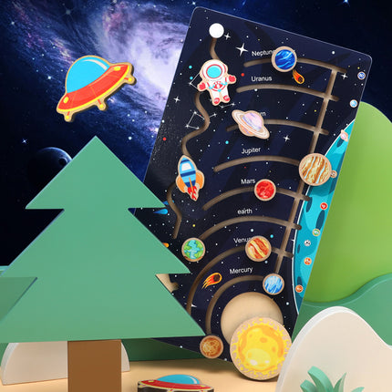 Children's Puzzle Solar System Eight Planets Cognitive Walking Puzzle Kindergarten Small Class Early Education Science Exploration Puzzle