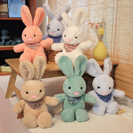 Short Plush Scarf Rabbit Doll Pillow Cloth Doll Wedding Gift Bag Ferrule Stall Night Market Push Gift